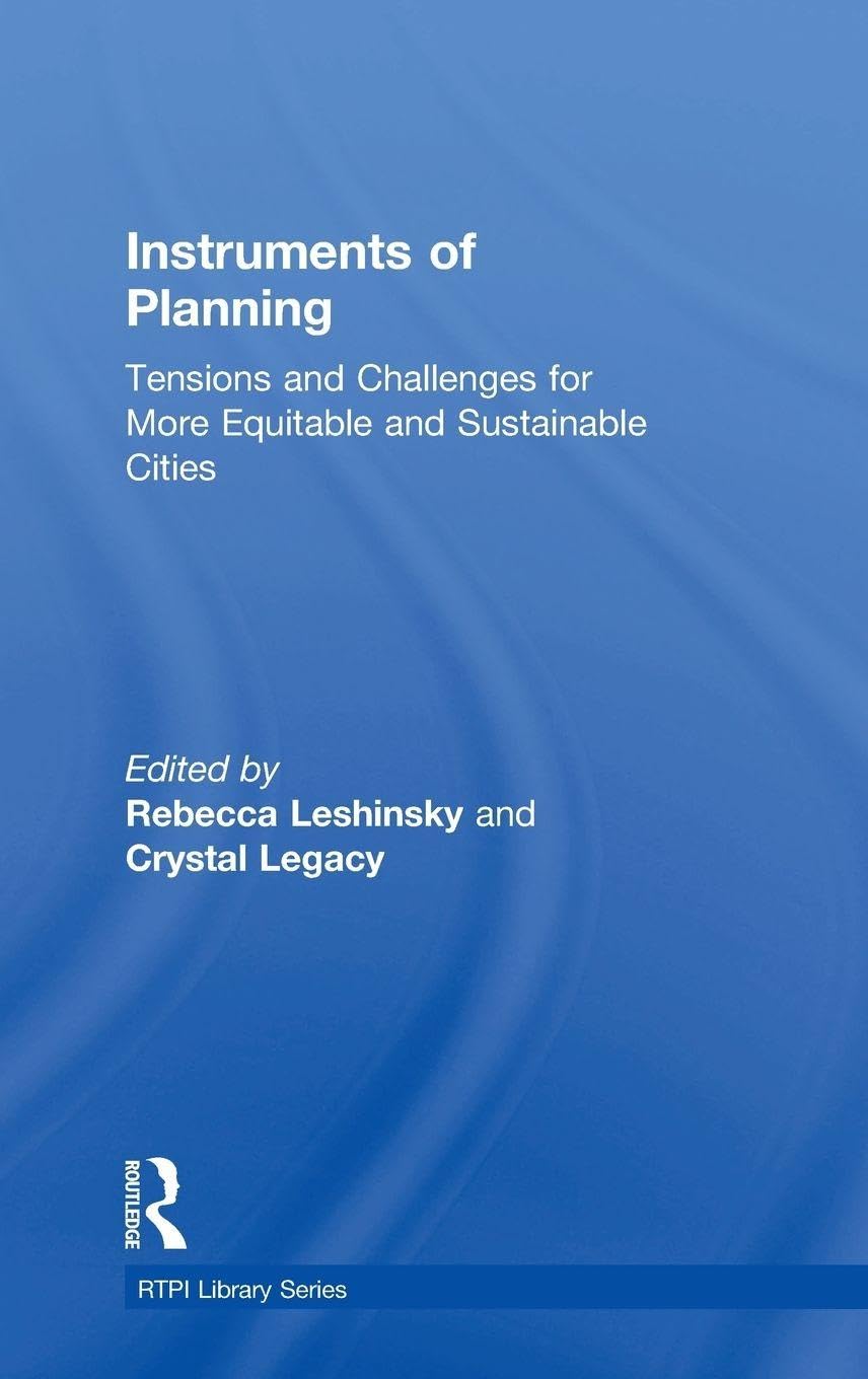 Instruments of Planning l'ouvrage académique de référence en urbanisme