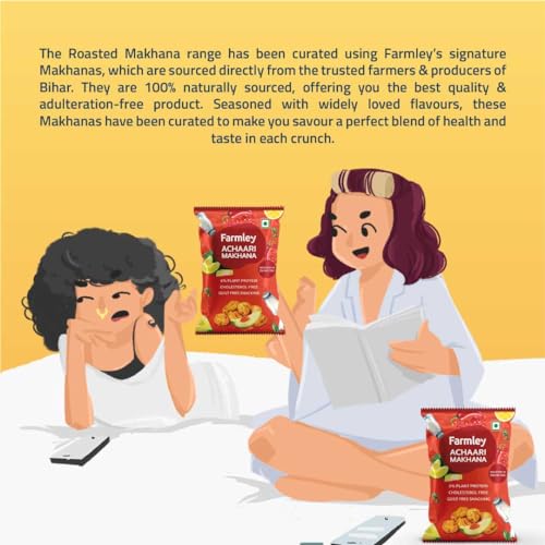 Image of Farmley Achaari Makhana | Roasted In Olive Oil | 51g