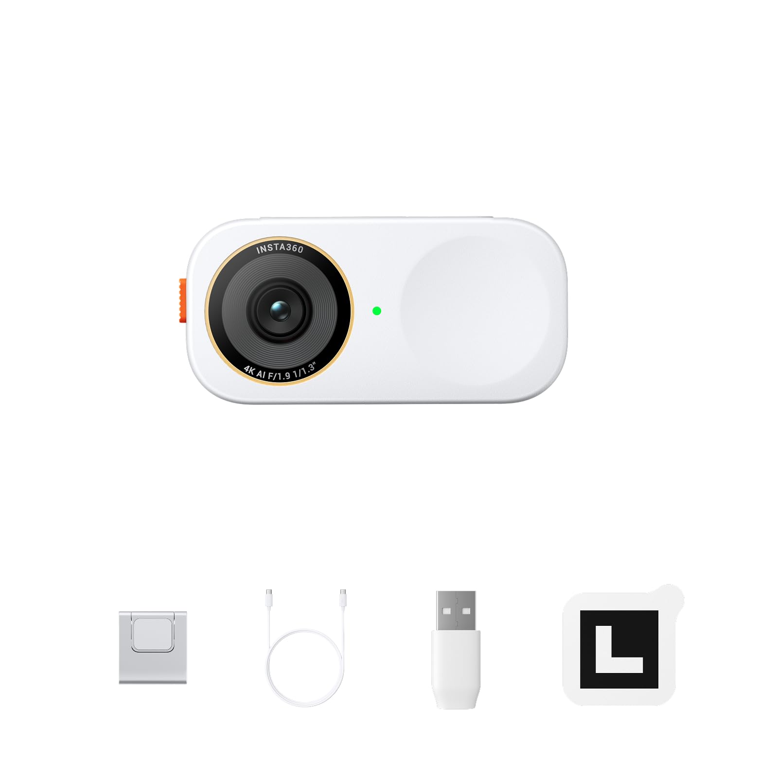 Insta360 Link 2C Pro Blanco ártico - Webcam 4K para PC/Mac
