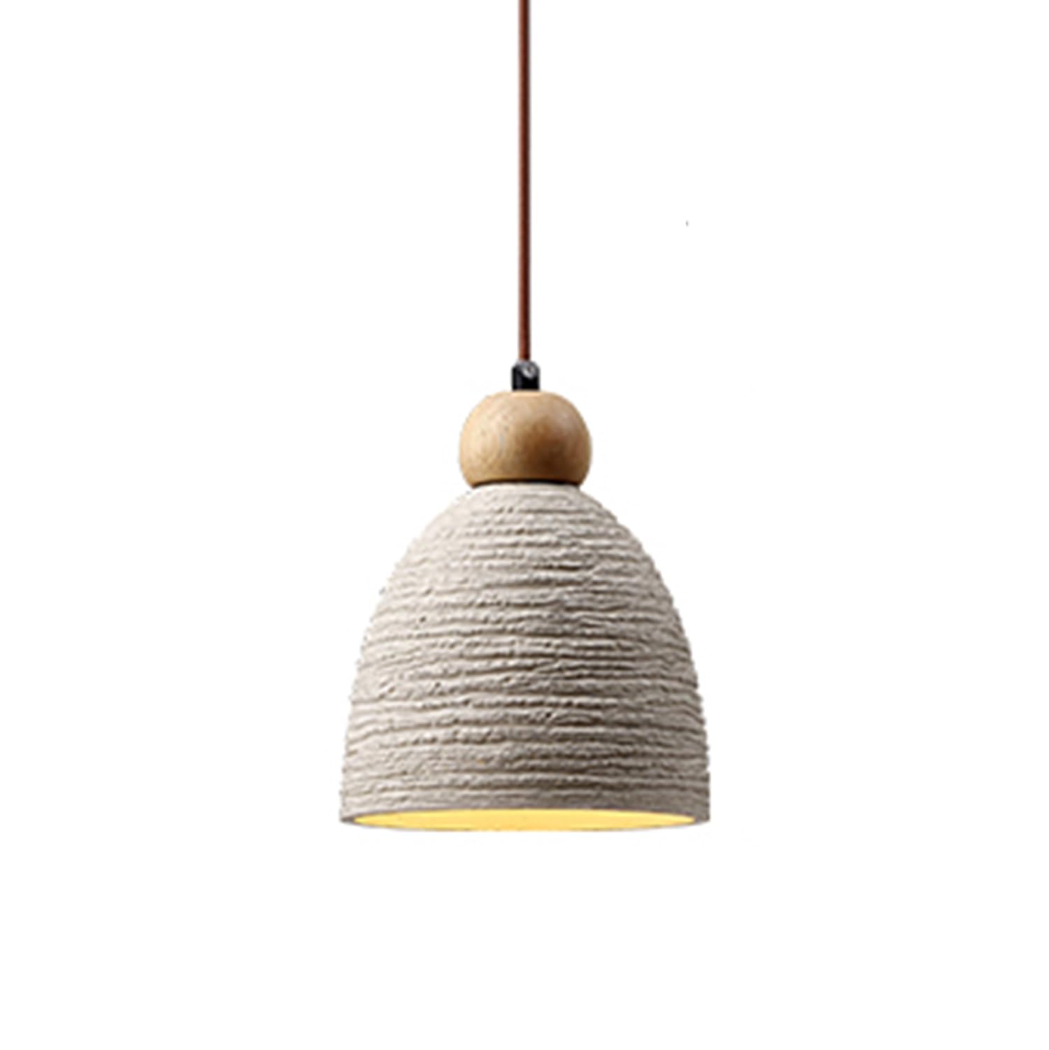 Mtnroo Multicolor Wabi-Sabi Style Vintage Hanging Light Concrete Lampshade Pendant Lights Dining Room Single Head E27 Ceiling Light Chandelier Classical Lighting Fixture For Hallway Bar Home Living Room