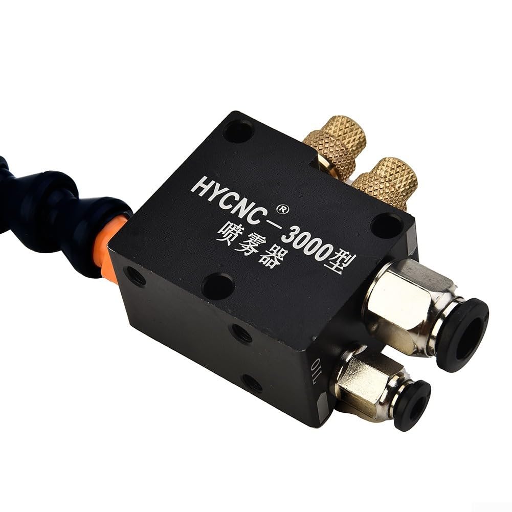 Eawfgtuw Tuyau de pulvérisation de lubrification pour liquide de refroidissement avec tube PU de 0,5 m et base magnétique pour machine de routeur CNC, tour, fraiseuse et machine de forage