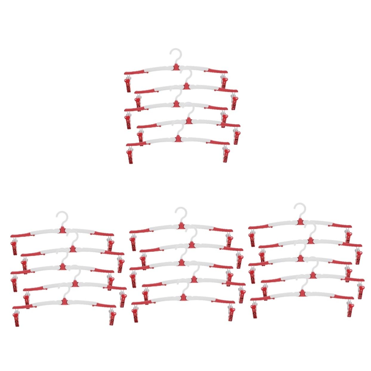 Gatuida 20piezas Percheros Plegables De Viaje Colgadores Portátiles Antideslizantes para Ropa para Camping y Uso El Hogar