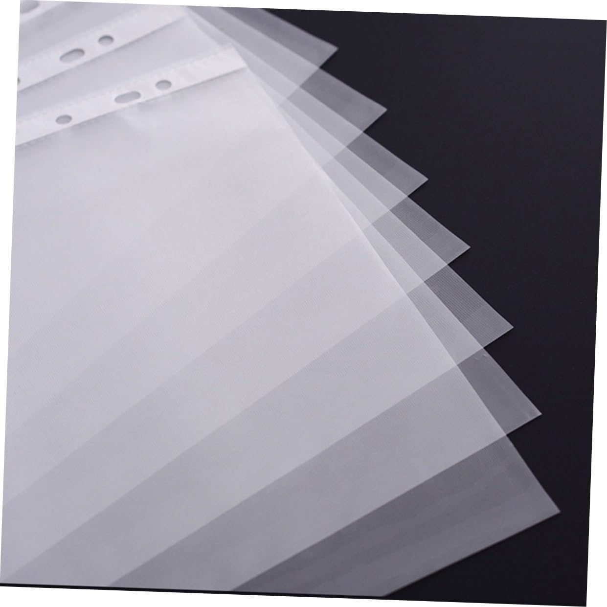 Buste Protettive per Fogli A4 11 Fori Pvc 100 Pezzi | Raccoglitori e Archiviazione, Formato Trasparente, Uso Scuola e Ufficio, Confezione da 100