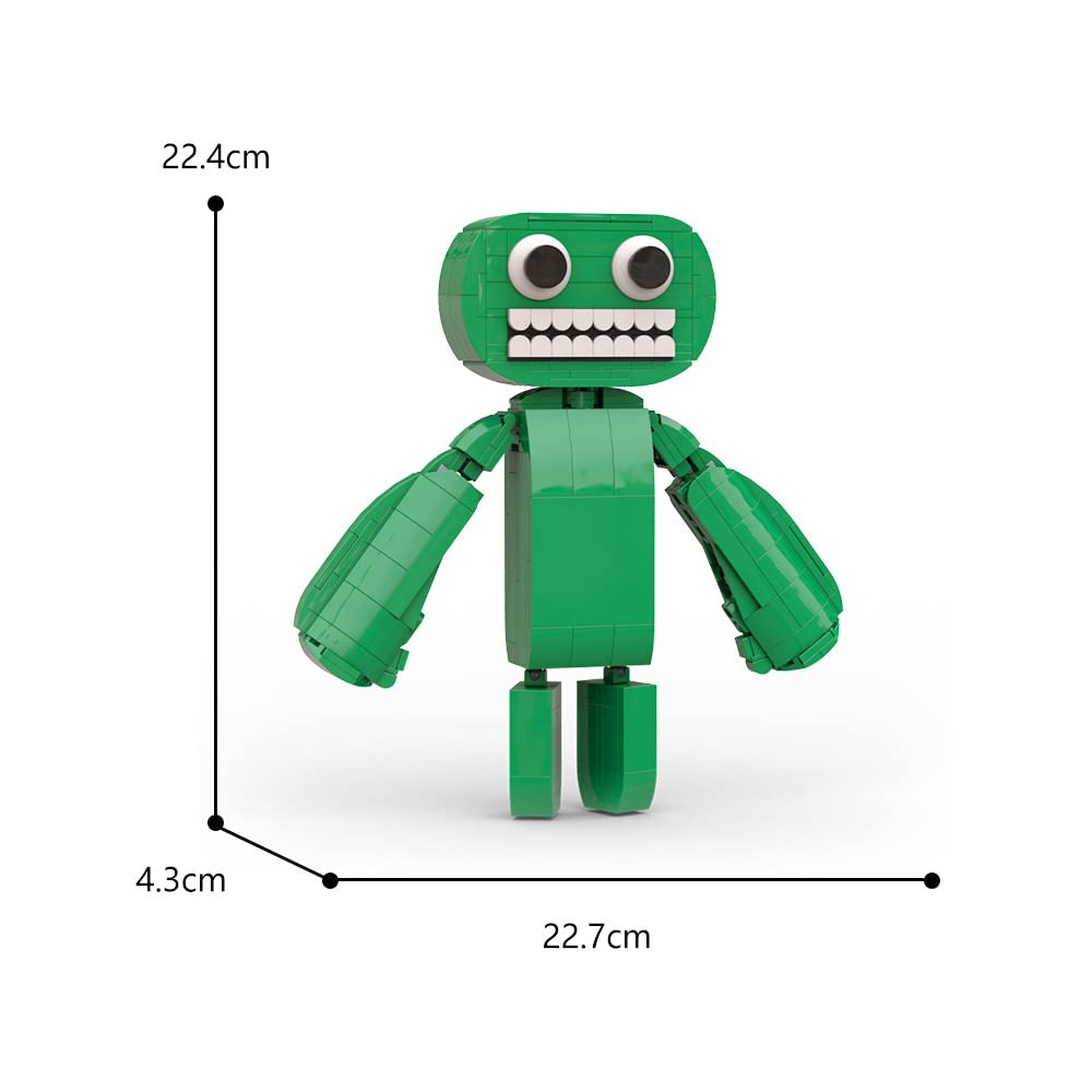 Door Seek Banban Jumbo Josh Building Set, 303 Pieces Green BanBan Kindergarten Action Figure, Strange Horror Cannibal Monster Building Blocks, STEM Toy Gift for Boys Girls Game Fans, New 2023