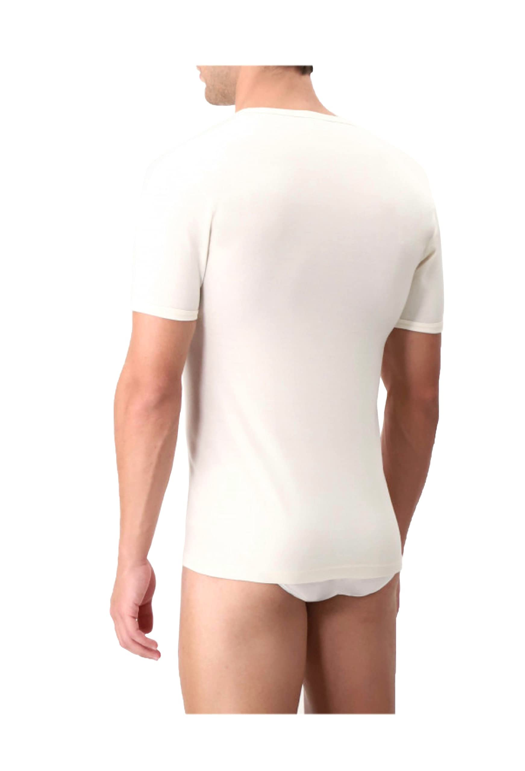 Liabel Maglietta Intima Uomo Lana Cotone 80% Lana 2-3-4 Pezzi Maglia Intima Uomo Termica Art 1851-23