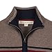 Hope & Henry Boys’ Organic Cotton Half-Zip Mock Neck Sweater – Soft Cozy Knit Pullover with Sporty Engineered Stripe, GOTS Certified, Machine Washable - X-Small Taupe