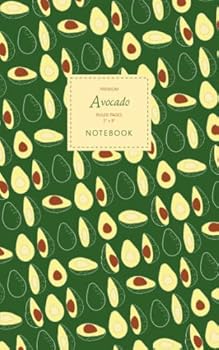 Avocado Notebook - Ruled Pages - 5x8 - Premium : (Green Edition) Fun Notebook 96 Ruled/lined Pages (5x8 Inches / 12. 7x20. 3cm / Junior Legal Pad / Nearly A5)