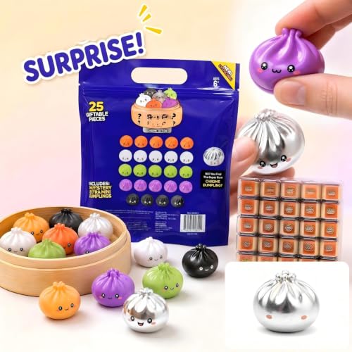 25 Pcs of Extra Mini Squishies Dumplings Advent Calendar for Holiday Gifts - image 4
