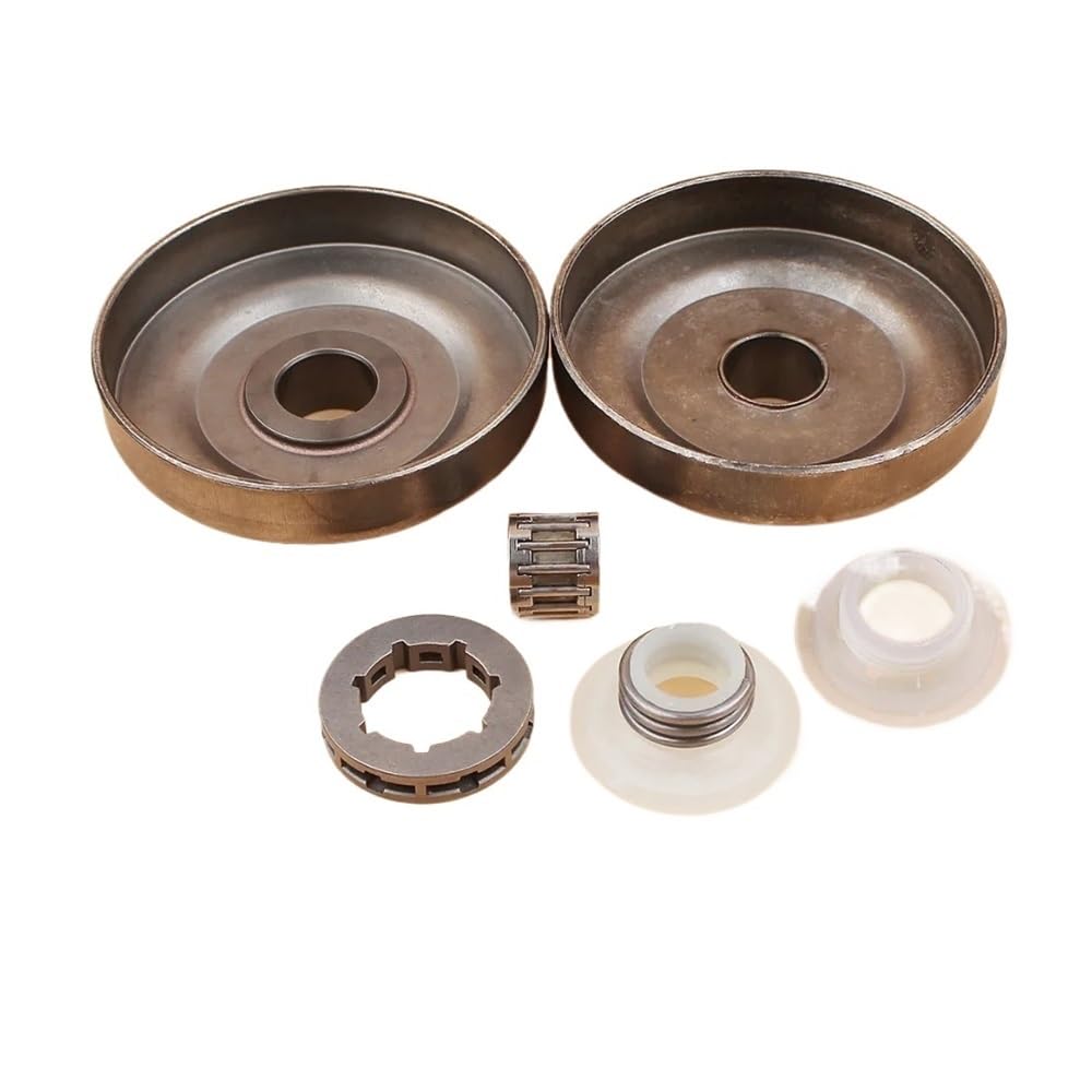 Pieza DE Recambio Kit de cojinete de Engranaje helicoidal con llanta de piñón de Embrague de 7 Dientes de 0,325 Pulgadas Fits con Piezas de Motosierra 340 345 346XP 350 351 353 445 450 E
