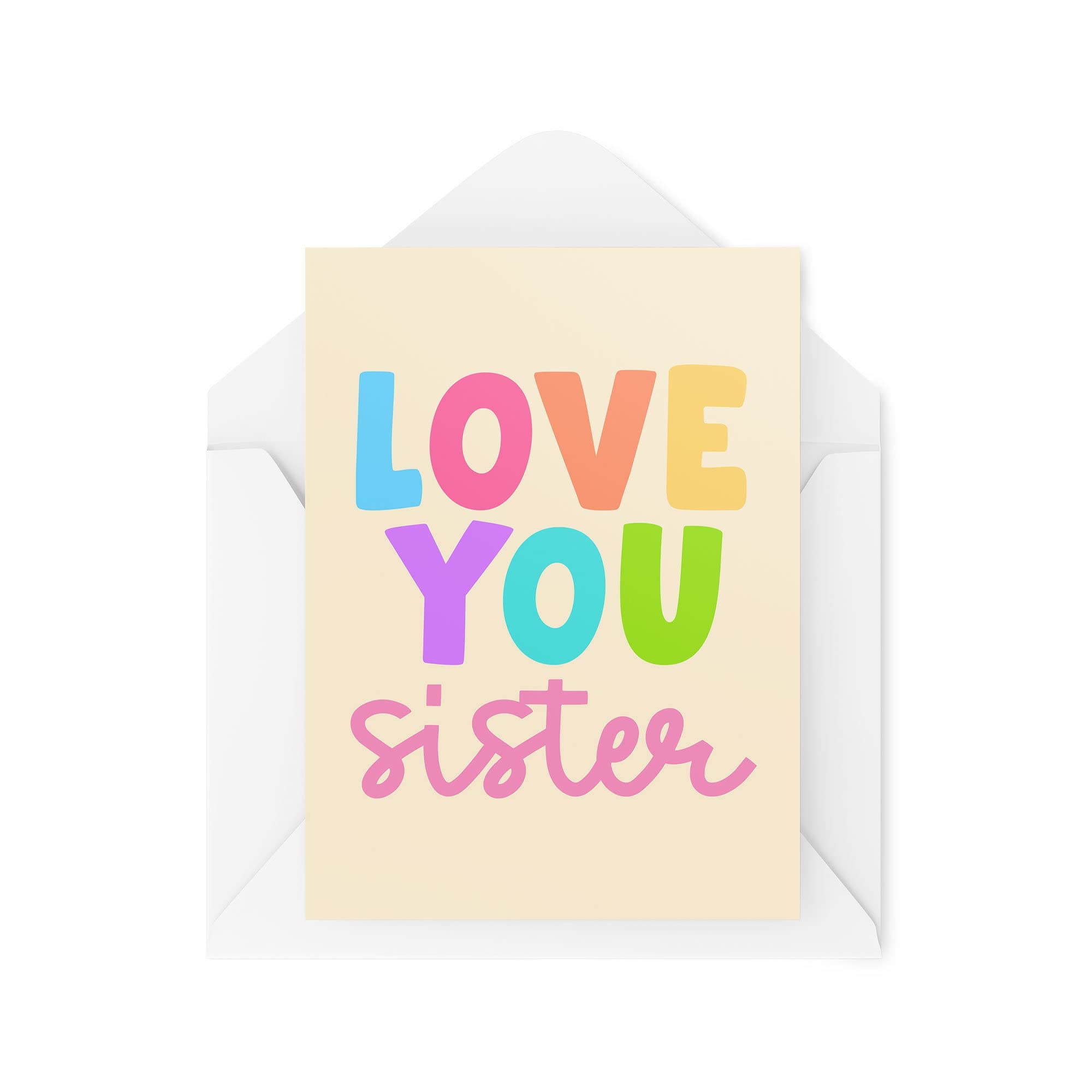 Funny Novelty Greeting Cards | Love You Sister | Birthday Sister Sibling Best Friend From Brother From Sister Banter Funny Joke | CBH1286