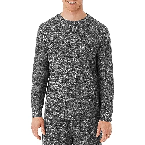 Members Mark Soft Long Sleeve Lounge Tee (X-Large, Grey Heather)
