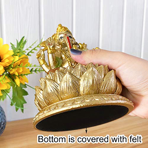 Bangbangda Hindu God Lord Ganesha Statue - India Idol Ganesh Figurine Indian Home Office Mandir Temple Pooja Item Diwali Gifts Puja Product Altar Shrine Yoga Room Medietation Room Decor #TOP3