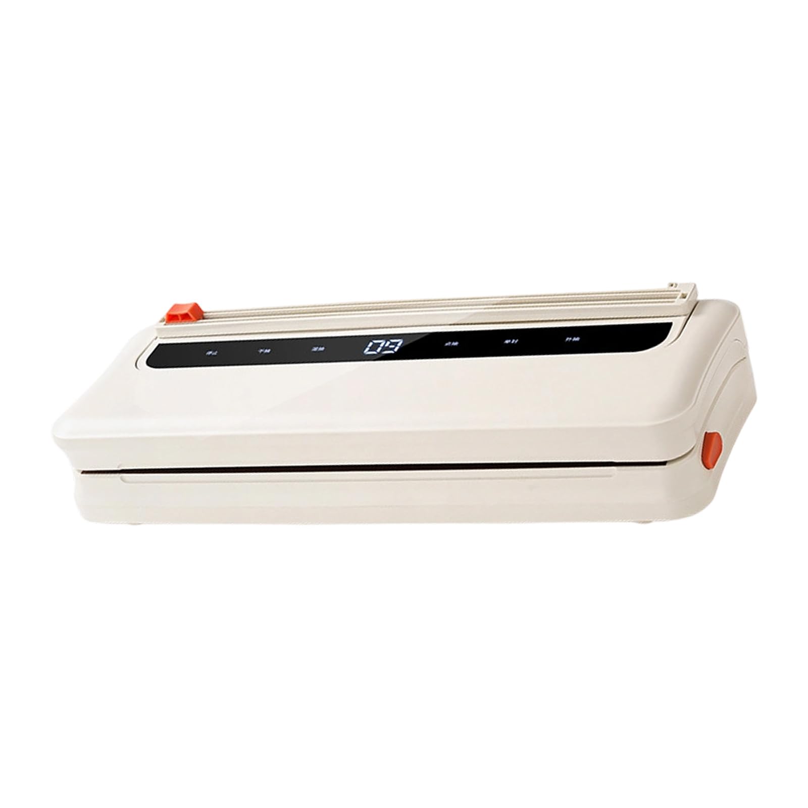 Uqezagpa Milky Multifunctional Food Vacuum Sealer Automatic Compact Design Dry And Wet Modes Space Saving Kitchen Sealer