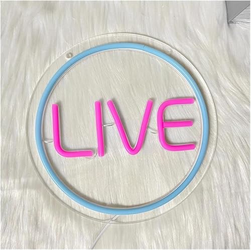 Lampe néon Live LED cercle bleu dimmable de 23,5 cm - 6