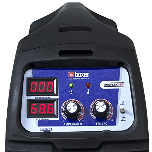 Máquina De Solda Inversora 160A Multiprocesso Bivolt 110/220v Mig Tig Eletrodo Migflex160bv Boxer