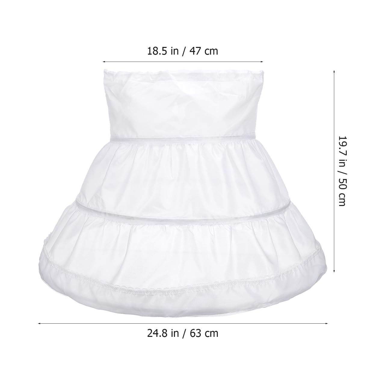 iplusmile Falda para niña: 3 pendientes de aro para niñas de 4 a 10 años - vestido de princesa