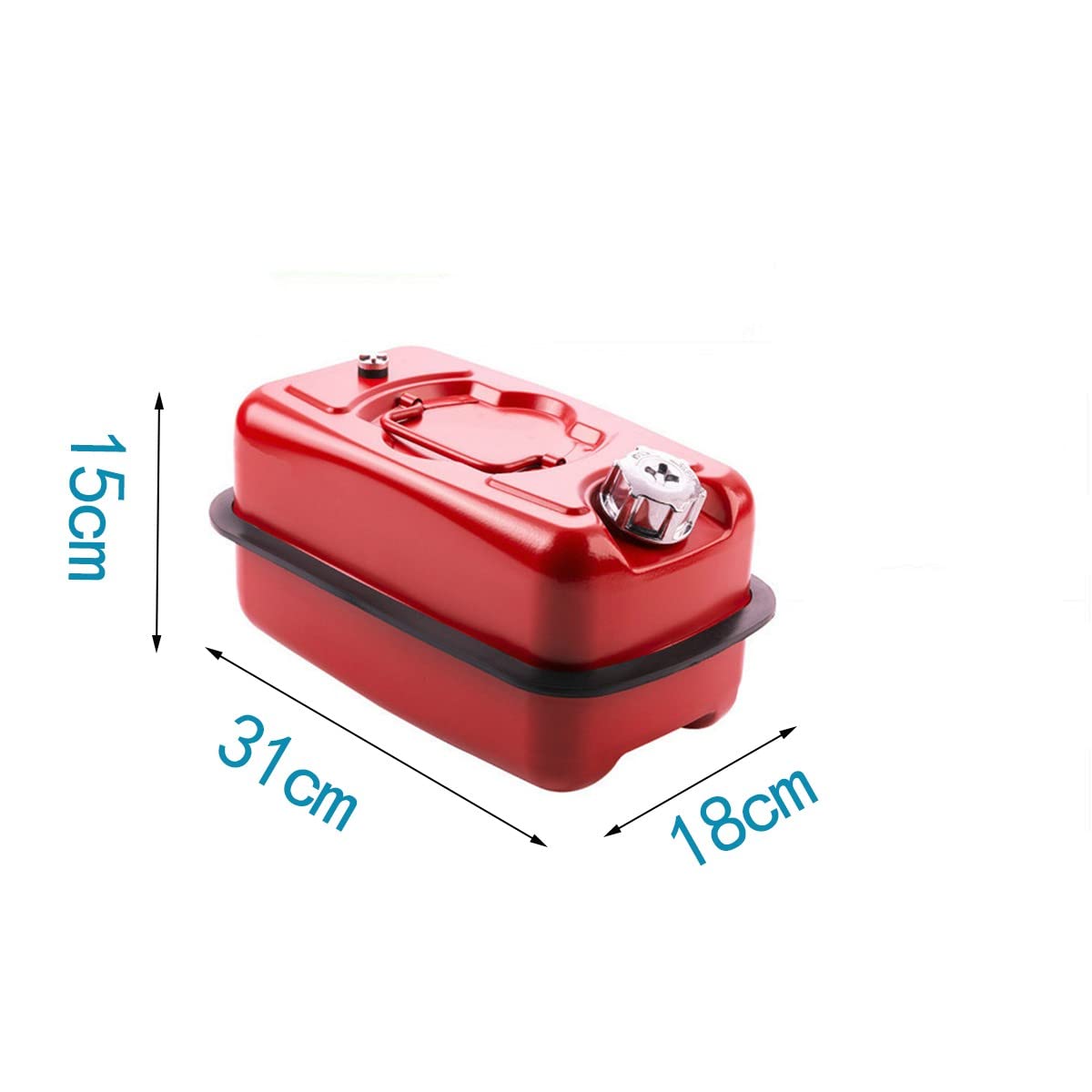 3L/5L Voiture Moto Bidon, Bidon Essence Metal Jerrican Essence Transport Stockage Essence Diesel, pour Motos et Automobiles Climatisation Camping Camping-Car 5L