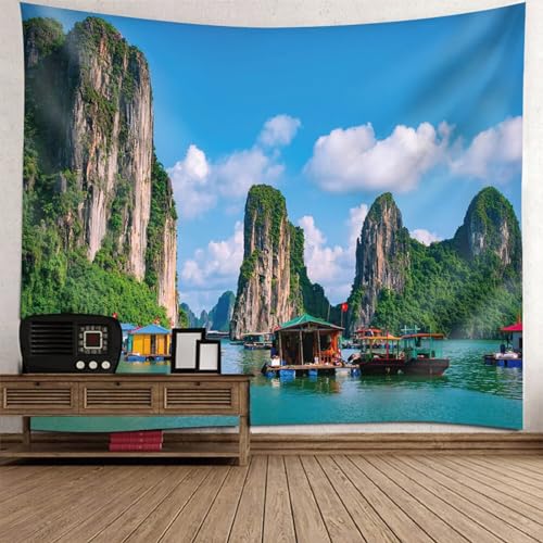 Tapisserie murale paysage naturel pour créer une ambiance zen dans votre chambre à coucher
