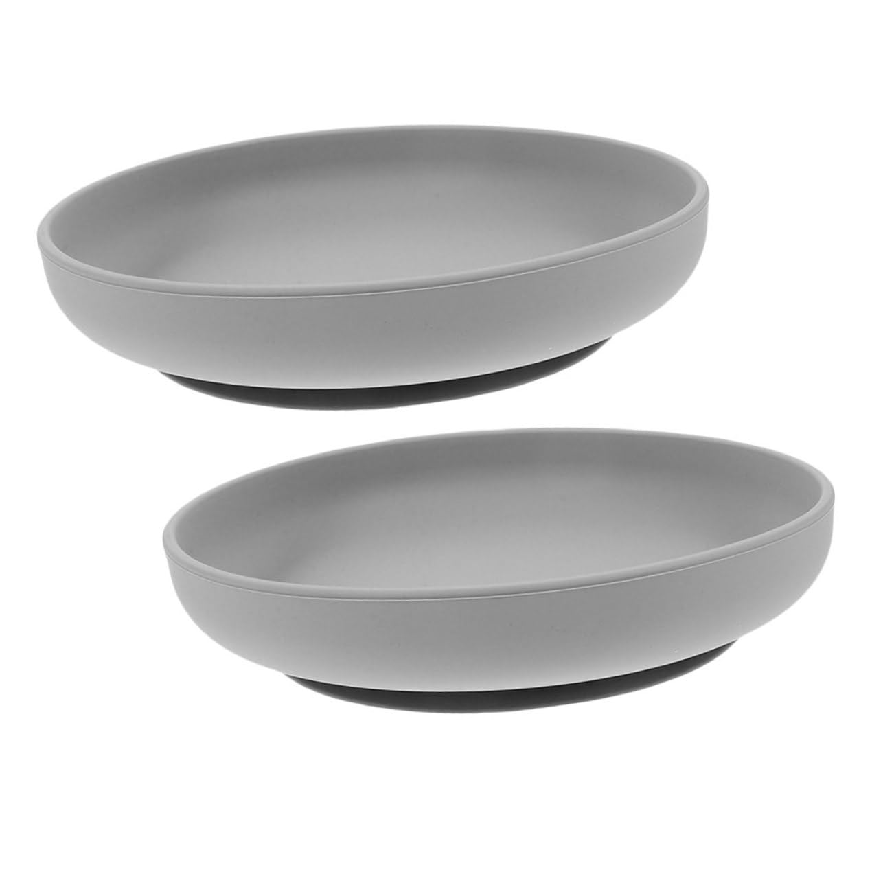 Beavorty 2-Piece Self-Feeding Plate Set for Elderly Disabled Silicone Suction Bowl Anti-Spill Design