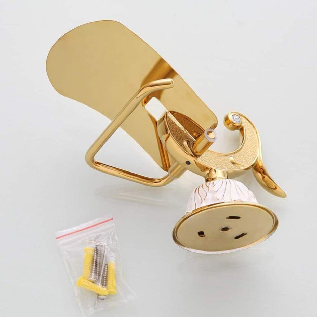 Holder-Aggiornamento Metallo Carta igienica Supporto di Carta igienica for Il Bagno, in Acciaio Inox Supporto del Tessuto del Libro, fissato al Muro