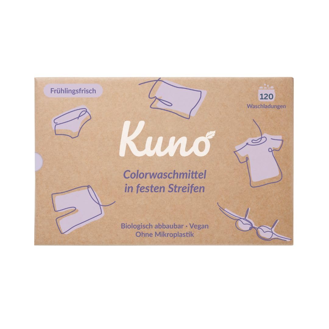 Waschmittel Blätter Streifen - Nachhaltige Waschstreifen - Waschblätter - Einfache Aufbewahrung - 100% Vegan und optimal für Reisen und Urlaub - Eco (120 Stück (2er Pack), Colorwaschmittel)