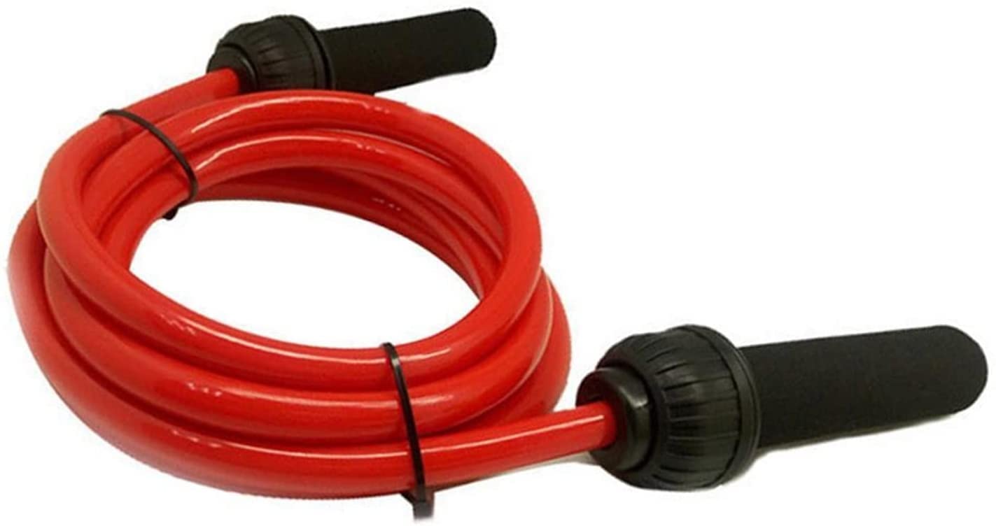 Springseil Verstellbares Sprungseil, Gewichtstragendes, Mutiges, Schweres Sport-Springseil, Schnelles Springen, Training, Fitnessgeräte Seilspringen (Blue : Rood, Size : 700g 14mm)