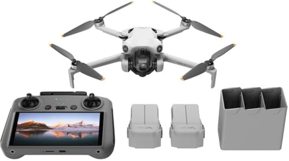 DJI Mini 4 Pro Fly More Combo (DJI RC2), Lightweight and Foldable DJI Mini 4 Pro Fly More Combo (DJI RC2), Lightweight and Foldable