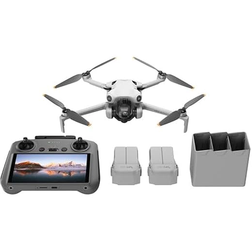 DJI Mini 4 Pro Fly More Combo (DJI RC2), Lightweight and Foldable Drone with 4K/60fps Video, 48 MP Photos, 34 min Flight Time