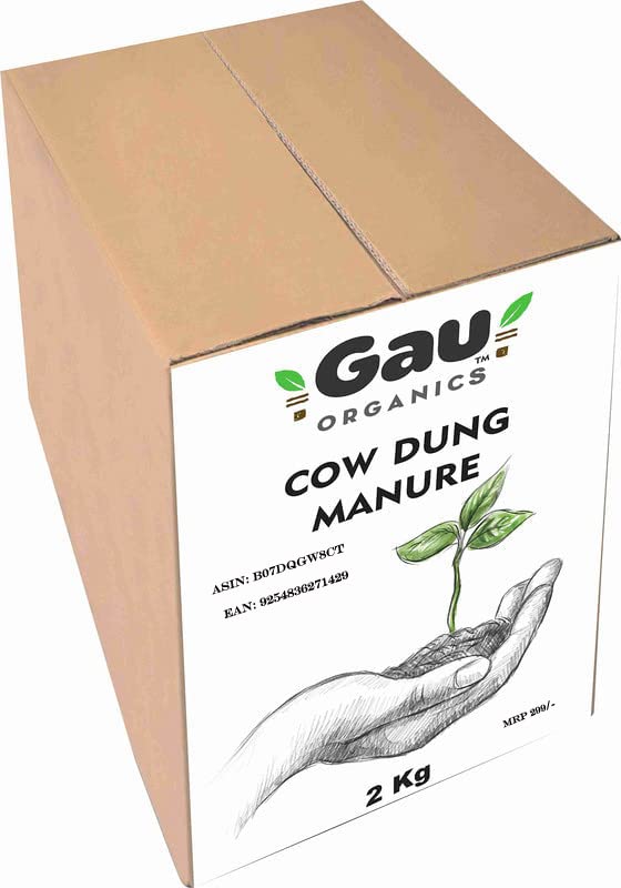 Gau Organic Cow Dung Manure for Plants - 2 KG