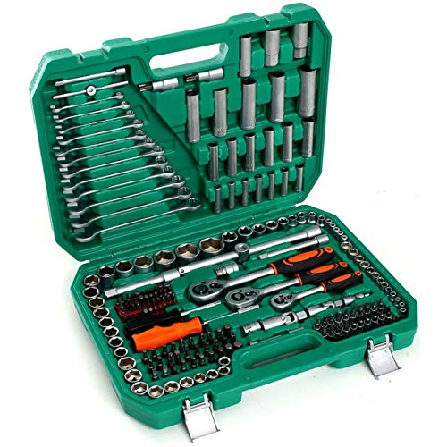 KIT SET HERRAMIENTA CAJA COMPLETA DE 216 PIEZAS CLAVE COMPÁS KEY TORX HERRAMIENTAS TORX BUSSOLOTTI INSERTOS