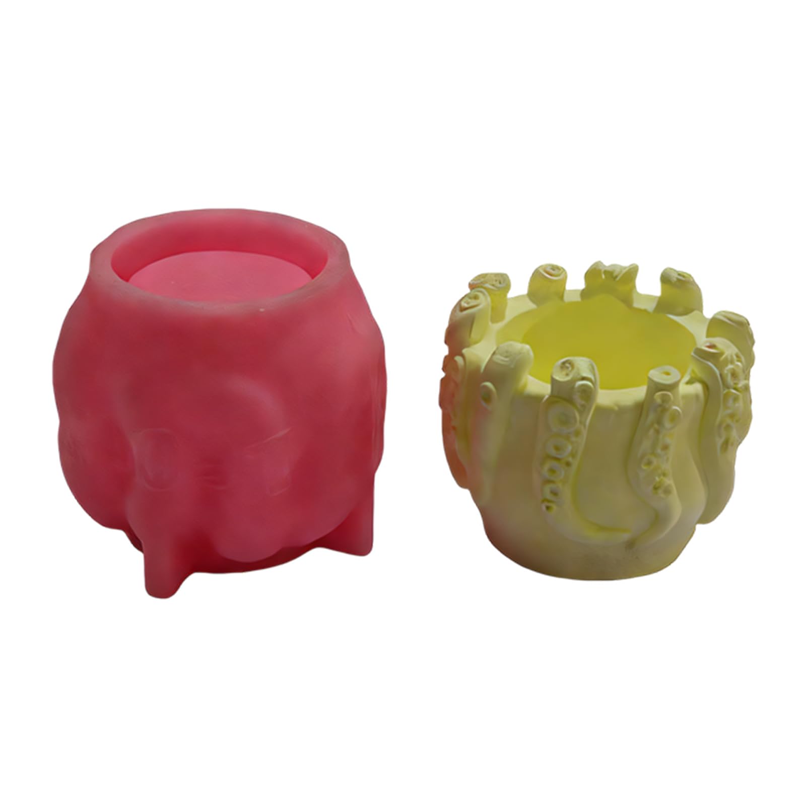 Msioytog Unique Silicone for Crafting Snail Octopuses Pen Holder with Skull Goat Designs for Plasters Projects Silicone Making