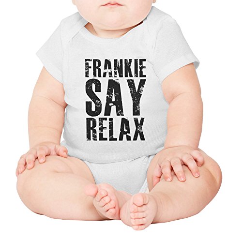 lsawdas Frankie SAY Relax Unisex Baby Cotton Short Sleeve Toddler Clothes Baby Onesies White