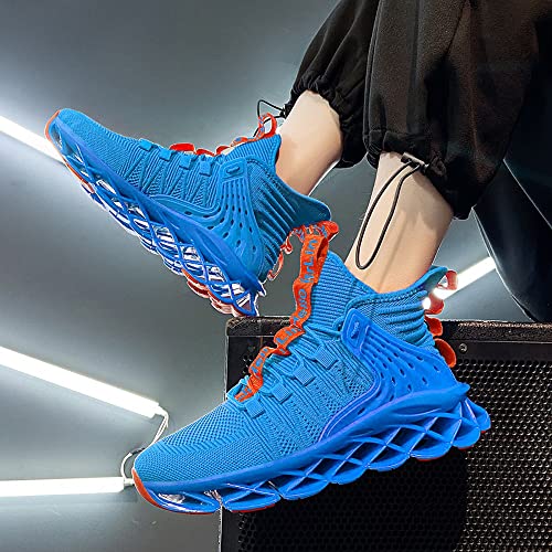 Image of Hello MrLin Men's Running Shoes Non Slip Athletic Tennis Walking Blade Type Sneakers Hip Hop