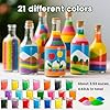 3 otters 21 PCS Colored Sand for Crafts, Sand Art Kits for Kids DIY Painting Project, Decorations for Home Wedding Decor #1