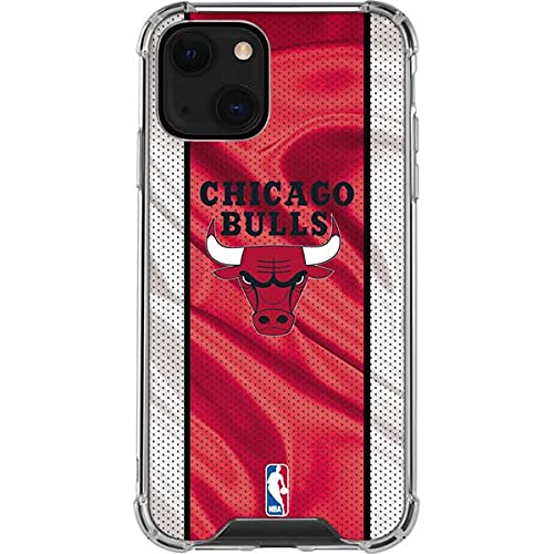 Skinit Clear Phone Case Compatible with iPhone 13 - Officially Licensed NBA Chicago Bulls Away Jersey Design