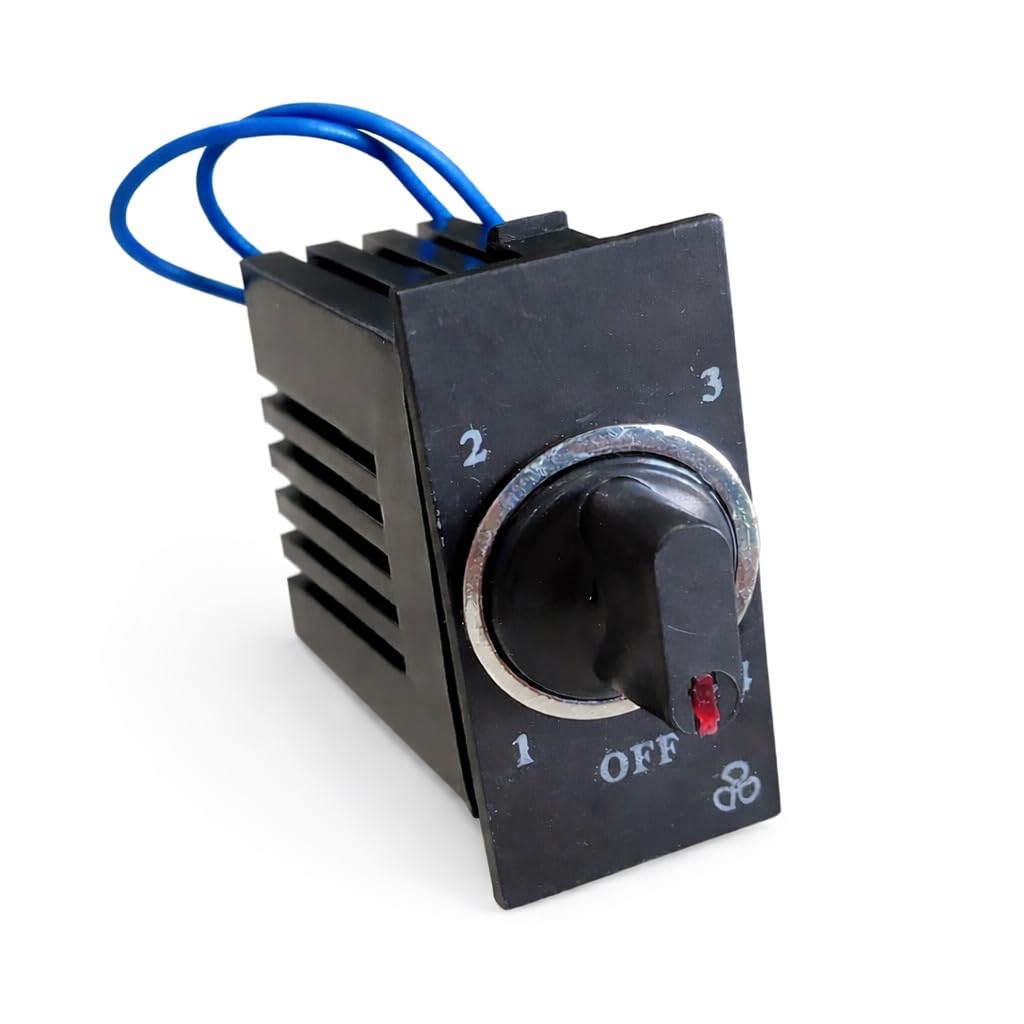 SEER switch Type 7-Step Fan Regulator black (Pack of 1) - 1M Modular Speed Controller for Ceiling Fans - 4 Speed Settings, White, 240V AC, 100W - Ideal for Home, Office (5.5x2.4cm)-picture-15