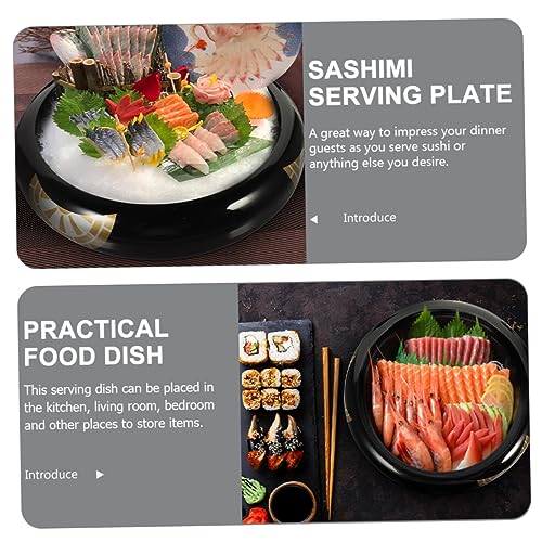 Plato para sushi Alipis plástico redondo 13.39 in miniatura 2