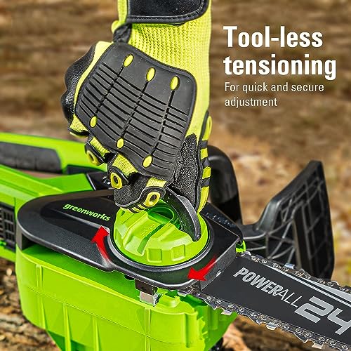 Image of Greenworks 24V 10 inch Cordless Compact Chainsaw (Great For Storm Clean-Up, Pruning, and Firewood / 200+ Compatible Tools), Tool Only