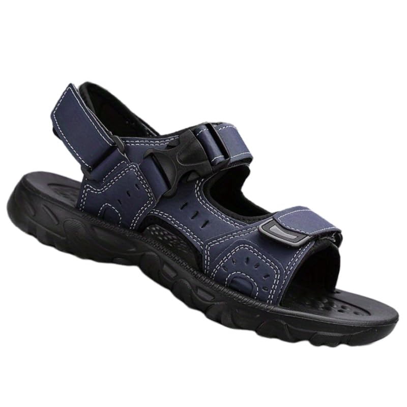 Men's open-toe sandals, breathable and lightweight outdoor fashion-friendly versatile shoes, slip-resistant and comfortable beach shoes, summer style