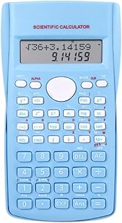 Calculadora Científica com 240 Funções e Display Duplo em LCD, 10+2 Dígitos para Cálculos Estatísticos, Financeiros, Frações com Resposta e Teclas Rápidas (Azul)
