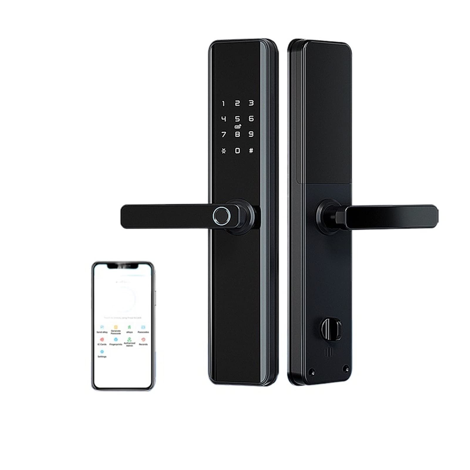 DRAUXI Waterproof Bluetooth WiFi Fingerprint Smart Lock Electronic Intelligent Biometric Code Digital Door Lock Home/Bedroom/Office