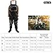 TIKATARER Watertight Chest Wader, Breathable Fishing Wader Pants for Adults with Reinforced Buckle and Storage Bag, Double Sealing for Outdoor Water Work (XL)