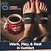 Copper Compression Arch Support - 2 Pain Relief Foot Care Brace Sleeves for Plantar Fasciitis, Heel Spurs - Wide & Narrow Feet - Flat Feet & Fallen Arches, High Arch - One Size - 1 Pair Black