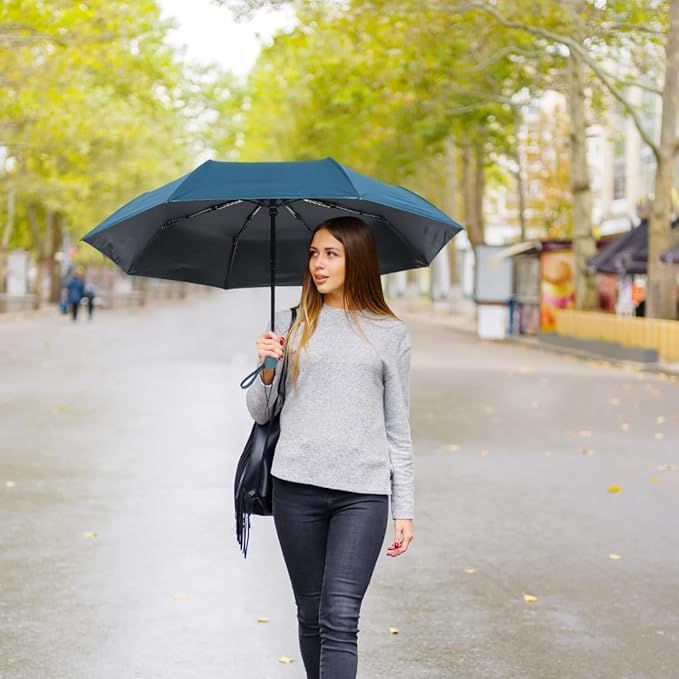 Image of Travel Umbrella Windproof Automatic Umbrellas big size for men, Umbrella for girls, Umbrellas for rain,Windproof umbrella Large for Man, Women Factory Outlet umbrellas