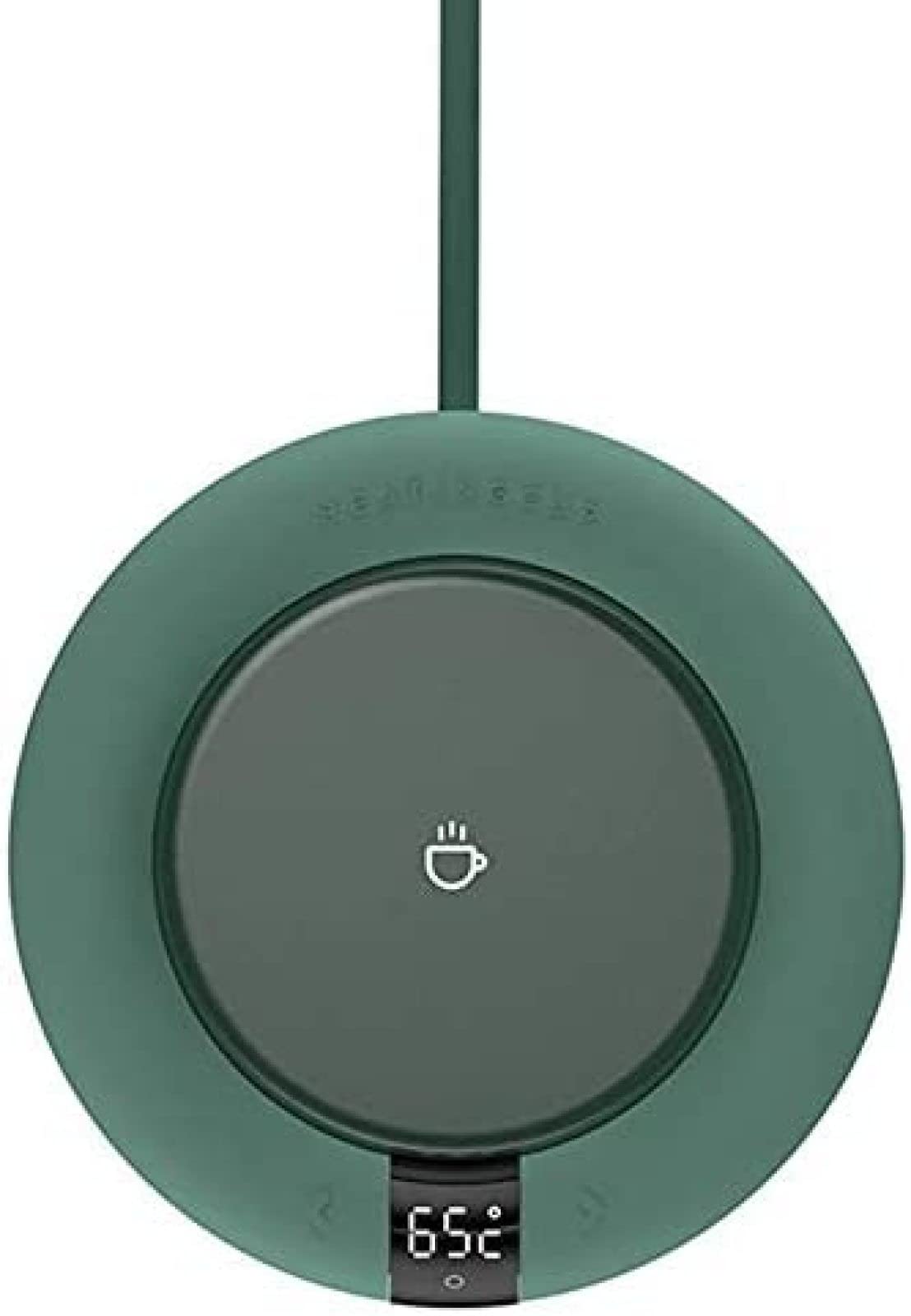 Bor Calentador De Taza De Café - Calentador De Café Eléctrico con 3 Controles De Temperatura para La Taza De La Oficina En El Hogar Almohadilla De La Placa del Calentador De Bebidas,Verde,YUYANAIAI