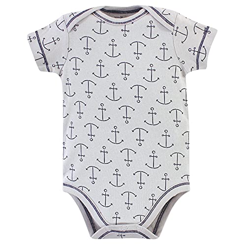 Touched By Nature Unisex Baby Organic Cotton Bodysuits, Blue Whale, 0-3 Months #TOP4