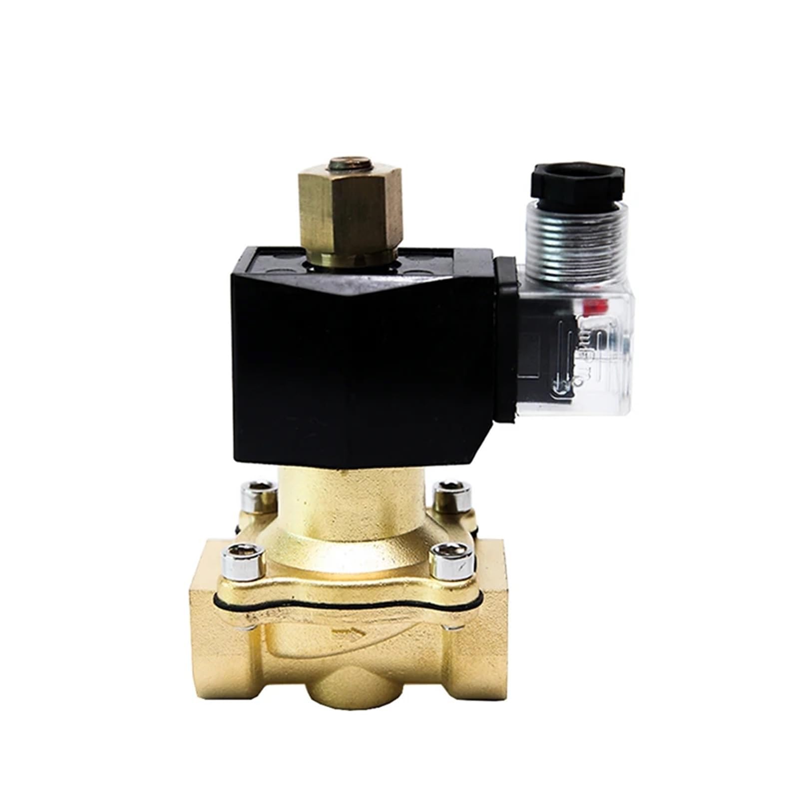 KKCZOFMJ 1" Normally Open Brass Solenoid Valve 24V DC Waterproof Solenoid Valve(NPT-24VDC-EPDM-SEAL)