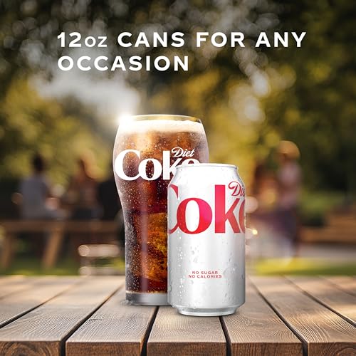 Image of Diet Coke Soda Soft Drink Cans, 12 fl oz, 36 Pack