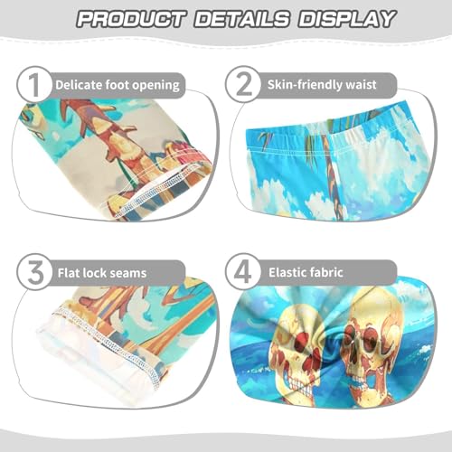 Bolaz Toddler Girls Leggings Printed Yoga Pants Leggings Human Skeleton for Kids3