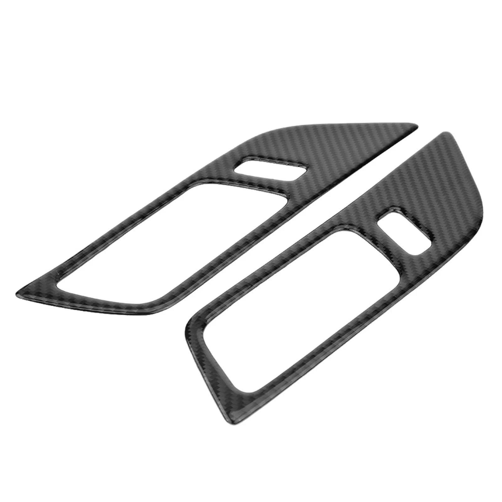 Hgmgfycx One Color Carbon Fiber Car Interior Door Handle Bowl Cover Trim For Ford For Mustang 2015 2016 2017